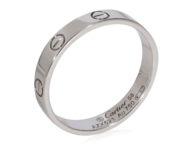 Cartier Love Wedding Band In 18k White Gold