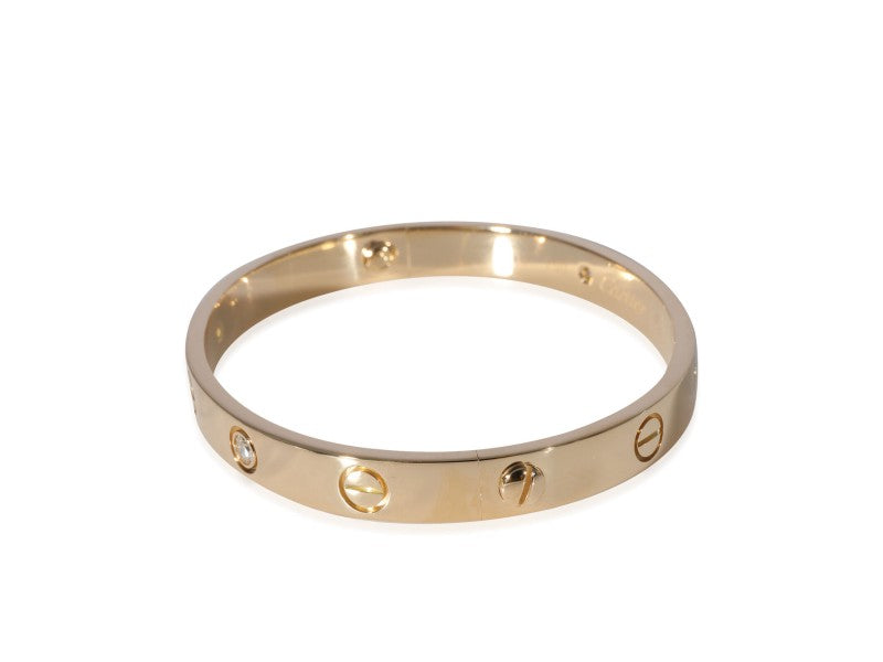 Cartier Love Diamond Bracelet In 18k Yellow Gold