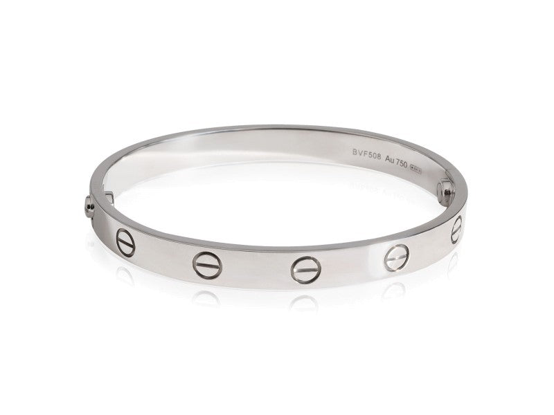 Cartier Love Bracelet In 18k White Gold