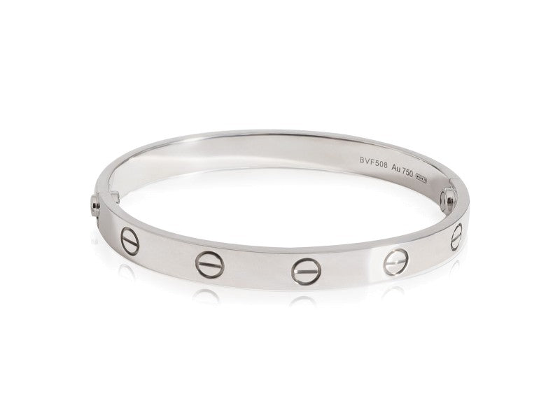 Cartier Love Bracelet In 18k White Gold