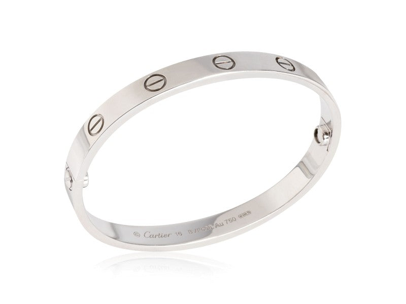 Cartier Love Bracelet In 18k White Gold