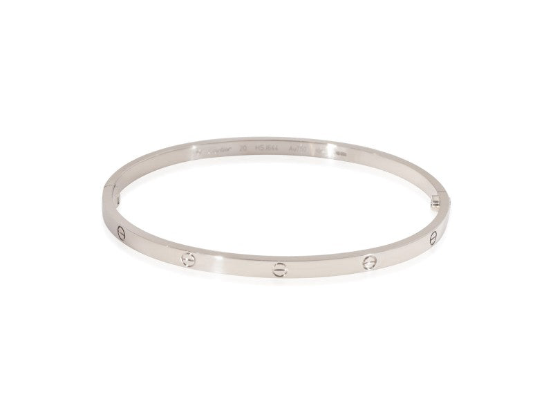 Cartier Love Bracelet In 18k White Gold