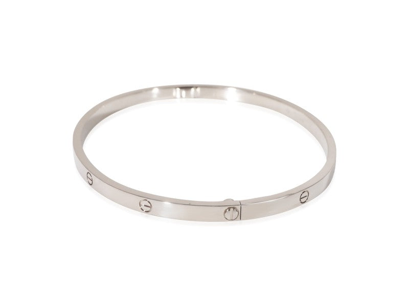 Cartier Love Bracelet In 18k White Gold