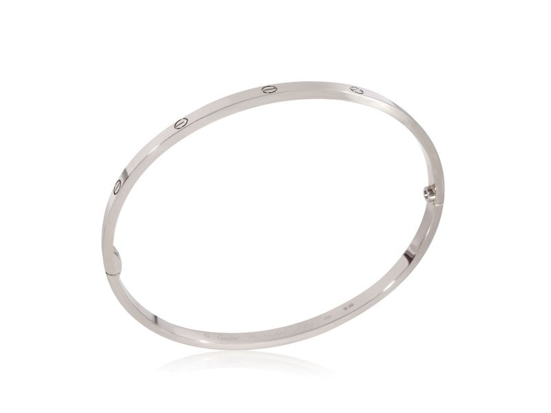Cartier Love Bracelet In 18k White Gold
