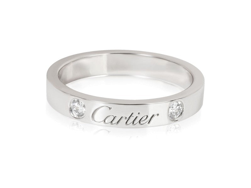 Cartier C De Cartier Diamond Band In Platinum
