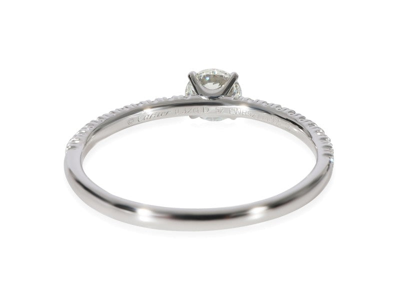Cartier Etincelle Diamond Engagement Ring In Platinum