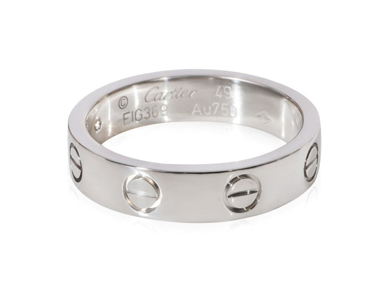 Cartier Love Diamond Wedding Band In 18k White Gold