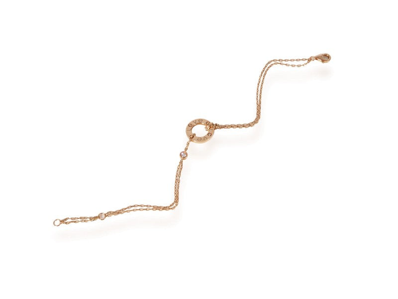 Cartier Love Diamond Bracelet In 18K 18K Rose Gold