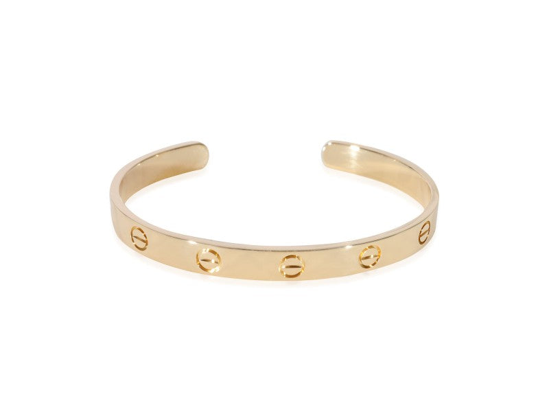 Cartier Love Cuff Bracelet In 18k Yellow Gold