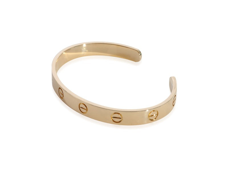 Cartier Love Cuff Bracelet In 18k Yellow Gold