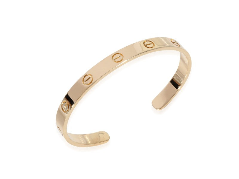 Cartier Love Cuff Bracelet In 18k Yellow Gold
