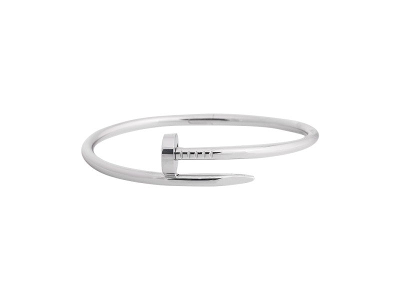 Cartier Juste Un Clou Bracelet White Gold Size 17