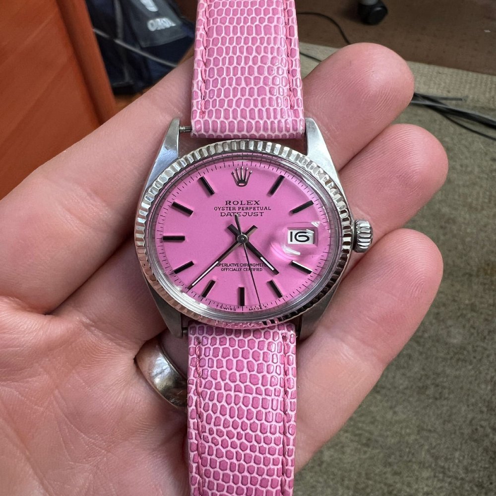 Rolex Datejust 36mm Aftermarket Pink Dial