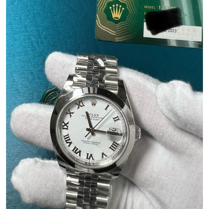 Rolex Datejust 126300 41mm Jubilee, White Dial