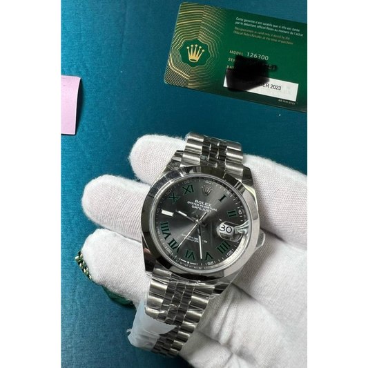 Rolex Datejust 126300 Wimbledon, 41mm Jubilee