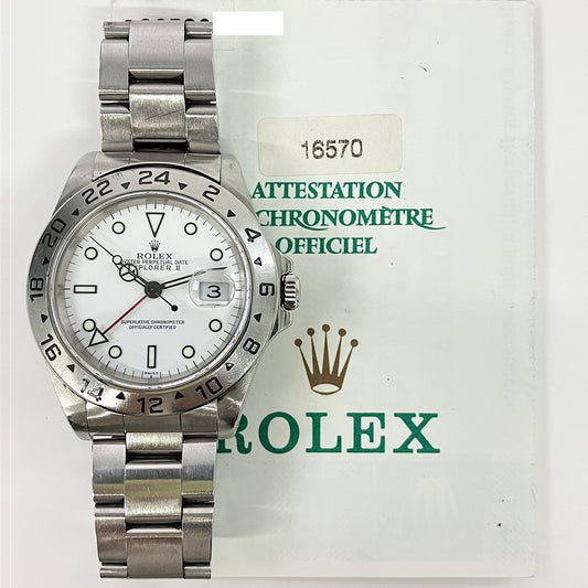 Rolex Explorer II White Dial 16570