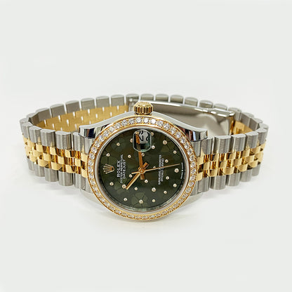 Rolex Datejust 31mm Green Flower Diamond Dial 278288RBR