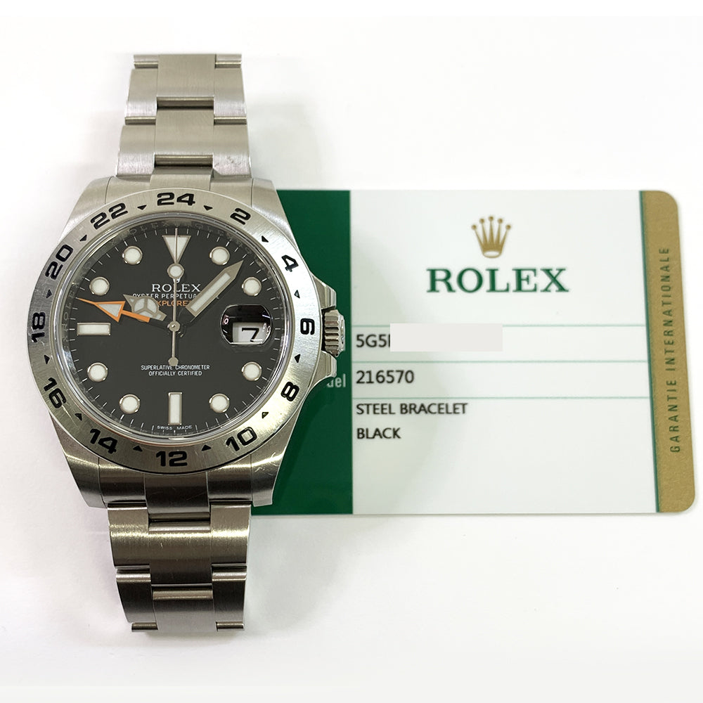 Rolex Explorer II Black Dial 216570