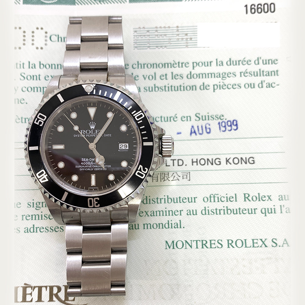 Rolex Sea-Dweller Black Dial 16600