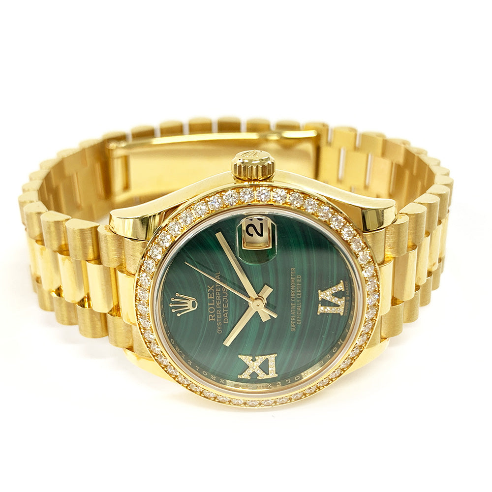 Rolex Datejust 31mm Malachite Roman Dial 278288RBR