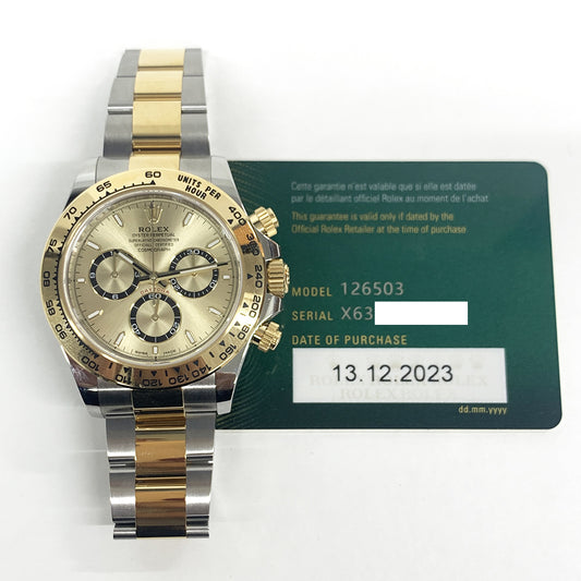 Rolex Cosmograph Daytona 40mm Champagne Dial 126503