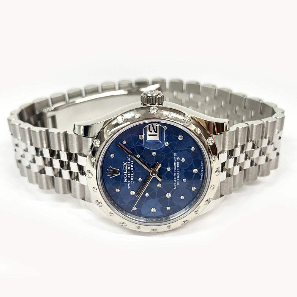 Rolex Datejust 31mm Blue Flower Diamond Dial 278344RBR