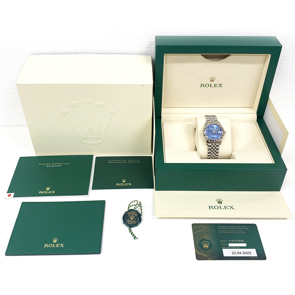 Rolex Datejust 31mm Blue Flower Diamond Dial 278344RBR