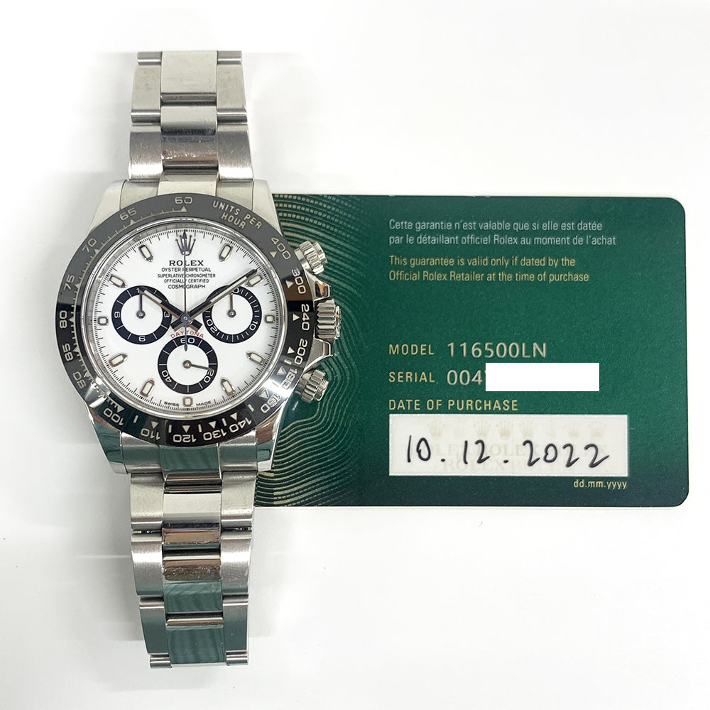 Rolex Daytona Ceramic Bezel White Dial 116500LN