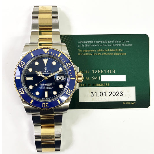 Rolex Submariner Date 41mm Blue Dial 126613LB