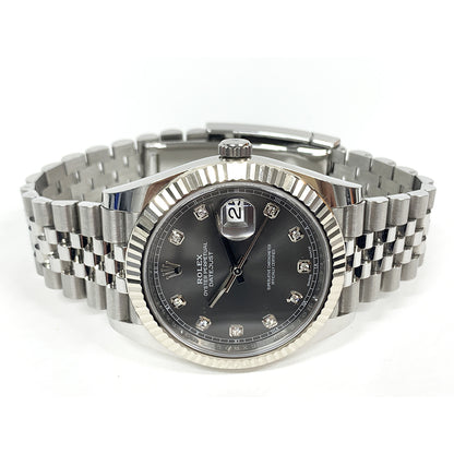 Rolex Datejust 41mm Slate Diamond Dial Jubilee 126334