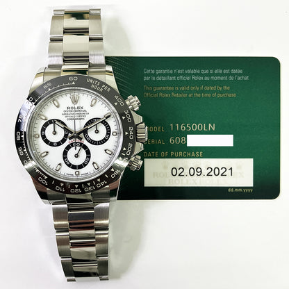 Rolex Daytona Ceramic Bezel White Dial 116500LN