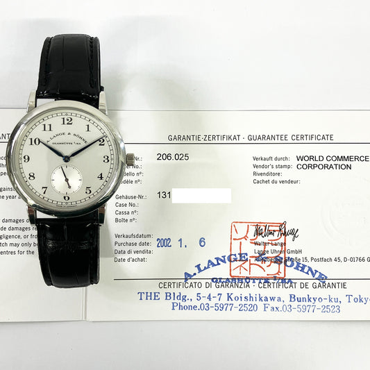Saxonia 1815 35.9mm Platinum Manual Winding 206.025 (2002)