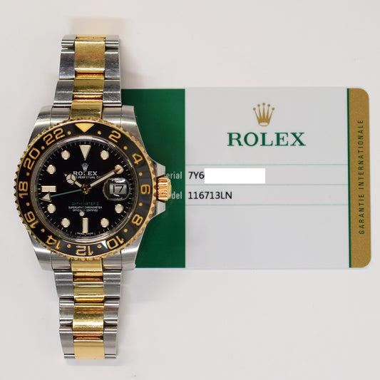 Rolex GMT-Master II Black Dial 116713LN (2018)
