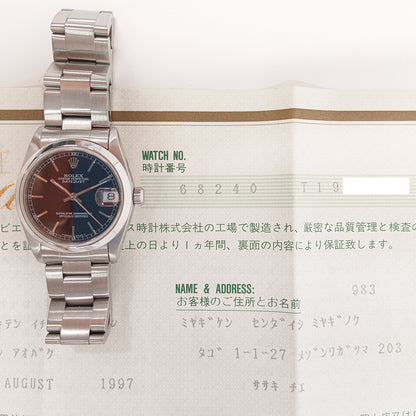 Rolex Datejust 31mm Black Dial 68240 (1997)