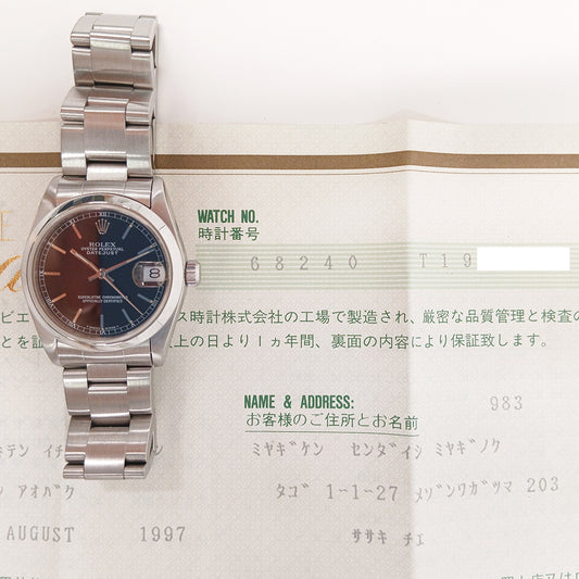 Rolex Datejust 31mm Black Dial 68240 (1997)