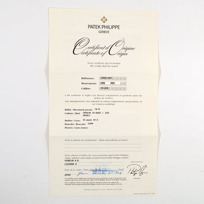 Patek Philippe 4900J-001 (1997)
