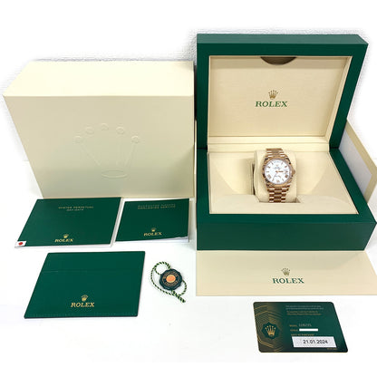 Rolex Day-Date 40mm White Roman Dial 228235