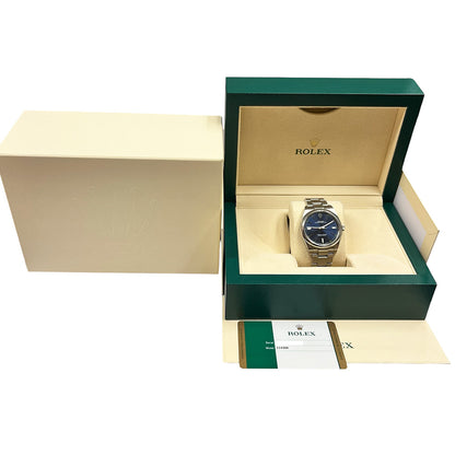 Rolex Oyster Perpetual 39mm Blue Dial 114300