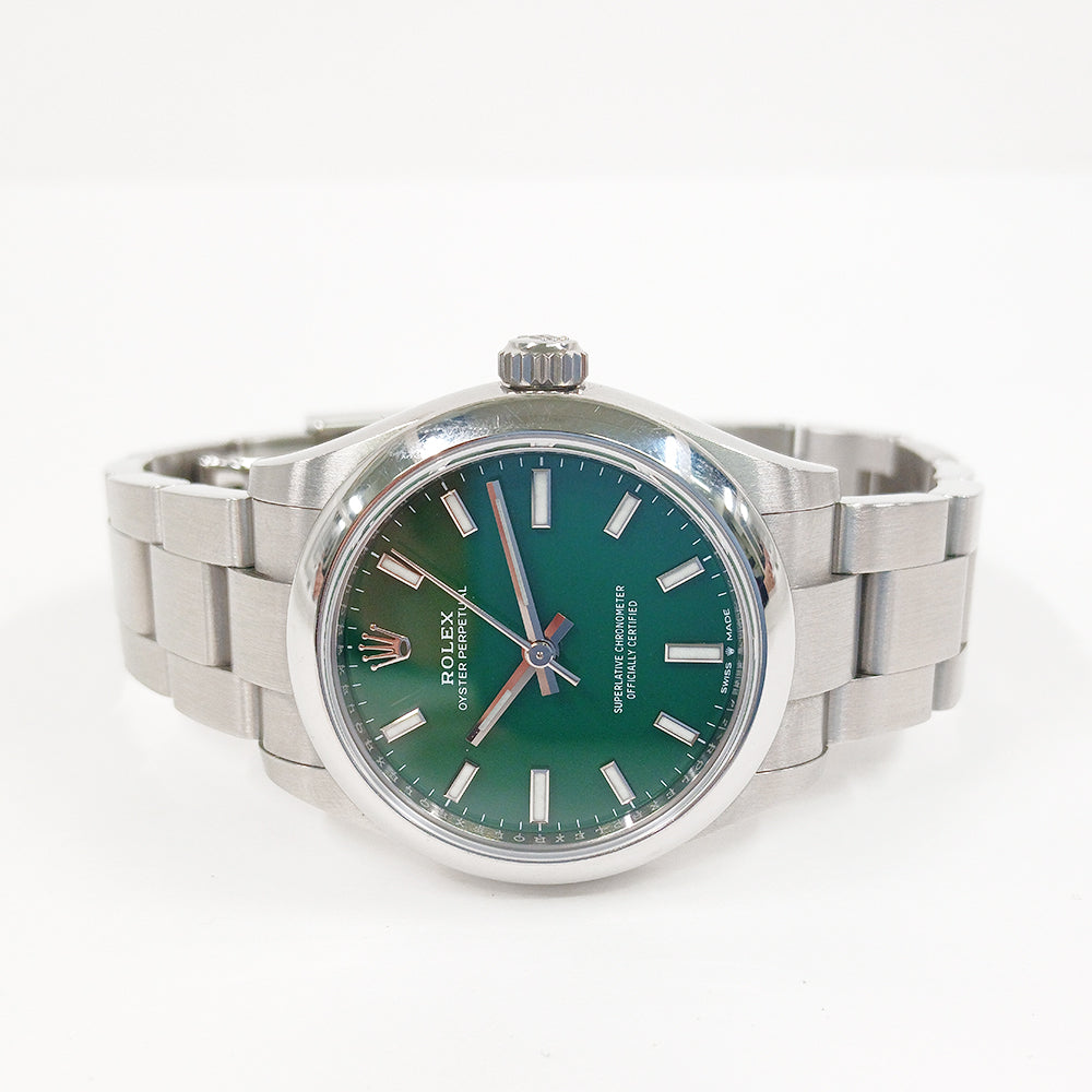 Rolex Oyster Perpetual 31mm Green Dial 277200 (2021)