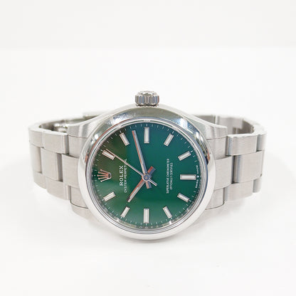 Rolex Oyster Perpetual 31mm Green Dial 277200 (2021)
