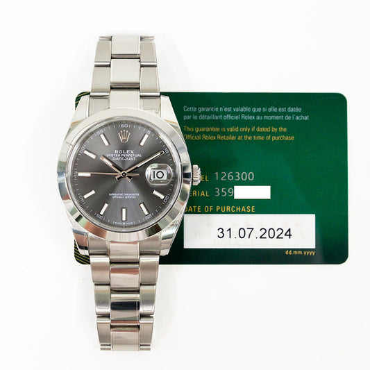 Rolex Datejust 41mm Slate Dial 126300 (2024)
