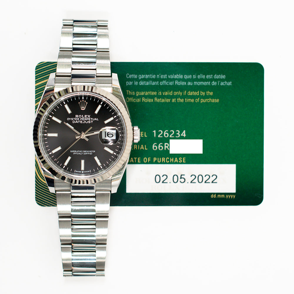 Rolex Datejust 36mm Black Dial 126234 (2022)