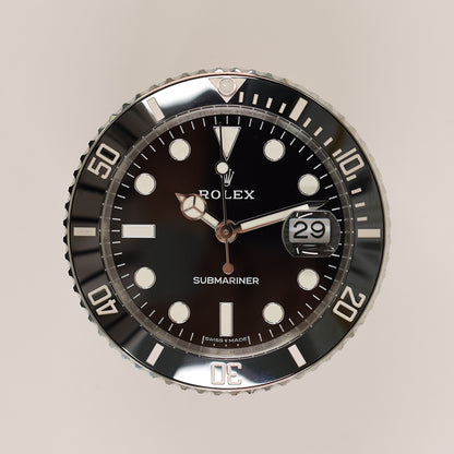 Rolex Submariner Date Desk Clock 80mm Black Dial 909010LN (2025)