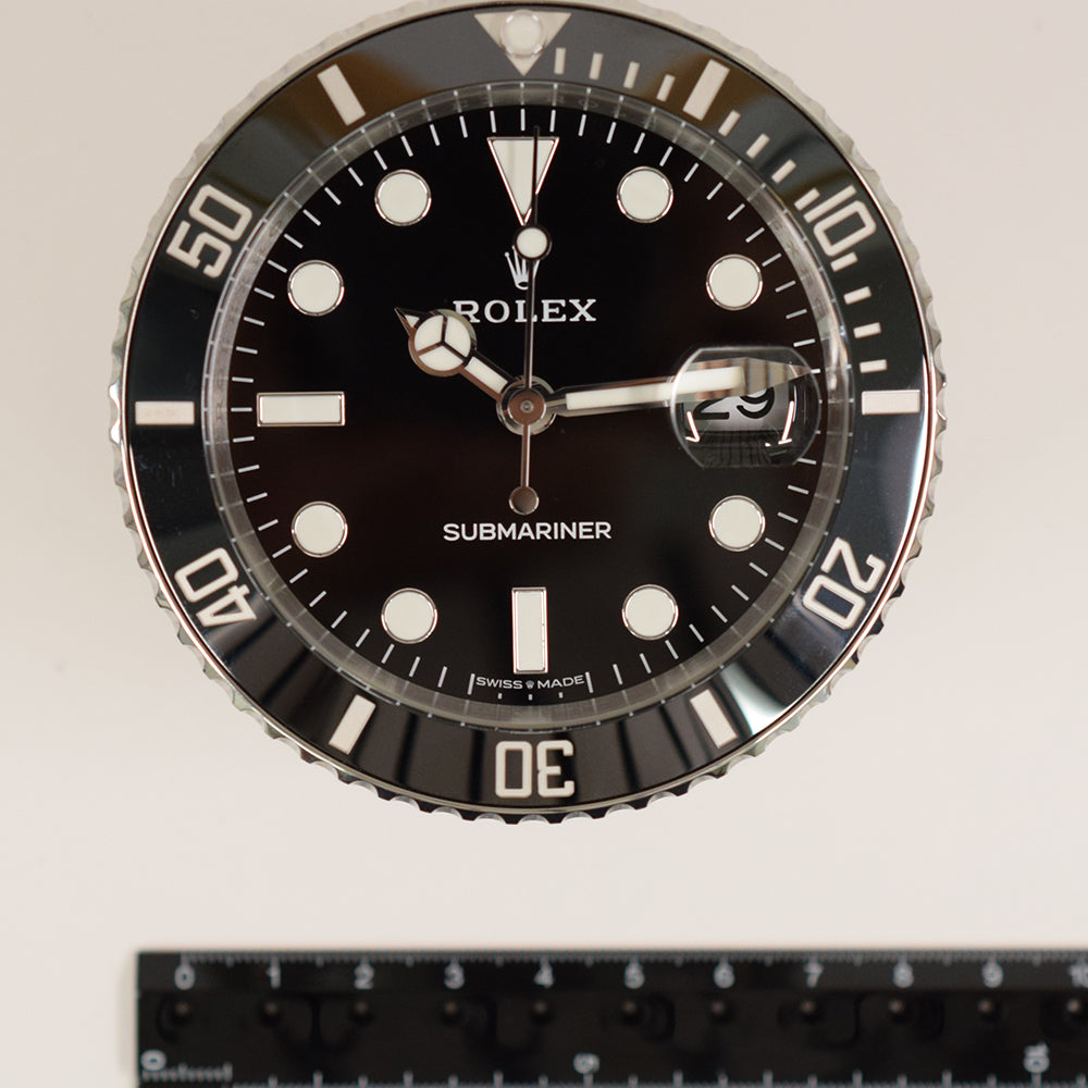 Rolex Submariner Date Desk Clock 80mm Black Dial 909010LN (2025)