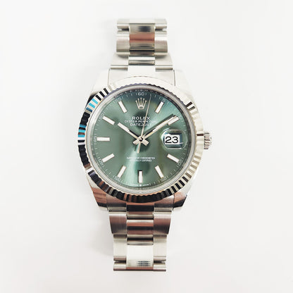 Rolex Datejust 41mm Green Dial Oyster 126334