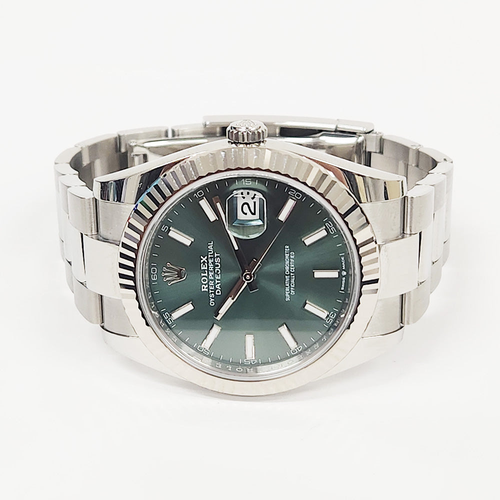 Rolex Datejust 41mm Green Dial Oyster 126334