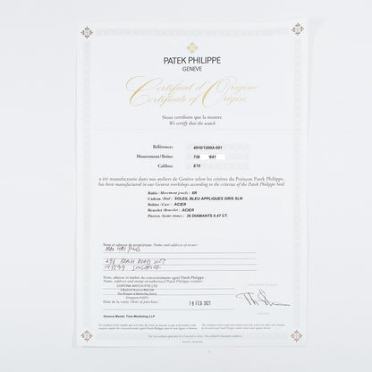 Patek Philippe 4910/1200A-001 (2021)