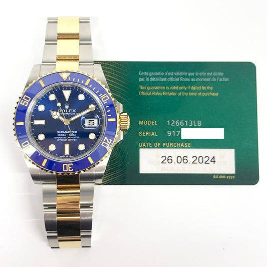 Rolex Submariner Date 41mm Blue Dial 126613LB