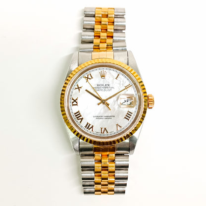 Rolex Datejust 36mm Champagne Roman Dial 16233NR (1996)