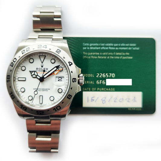 Rolex Explorer II White Dial 226570